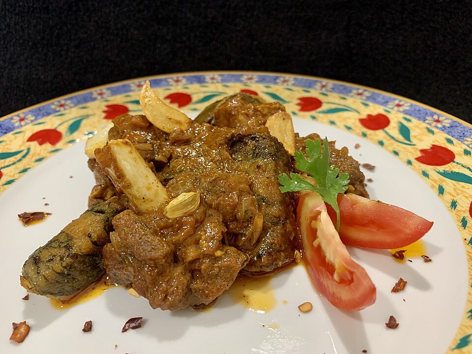 A plated Indian dish